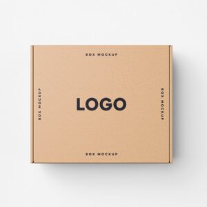 Flat cardboard box